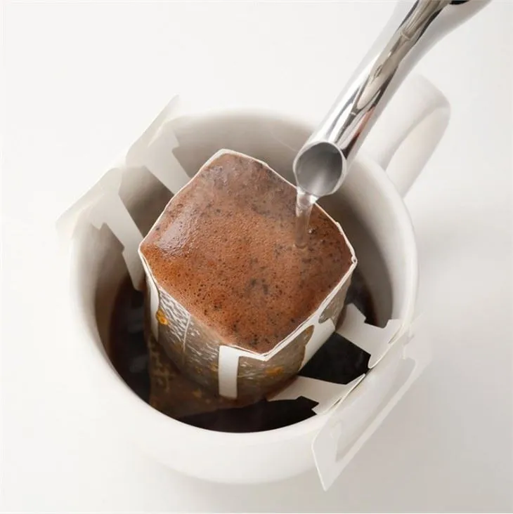 Portable Drip Coffee Filter Bag in Roll Hanging Ear Style Coffee Filters Paper For Machine